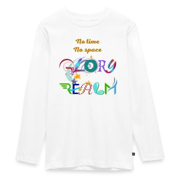 God´s Glory - Teenager Premium Bio Langarmshirt - Weiß - Vorne - AI Model Kid Female (0cm)
