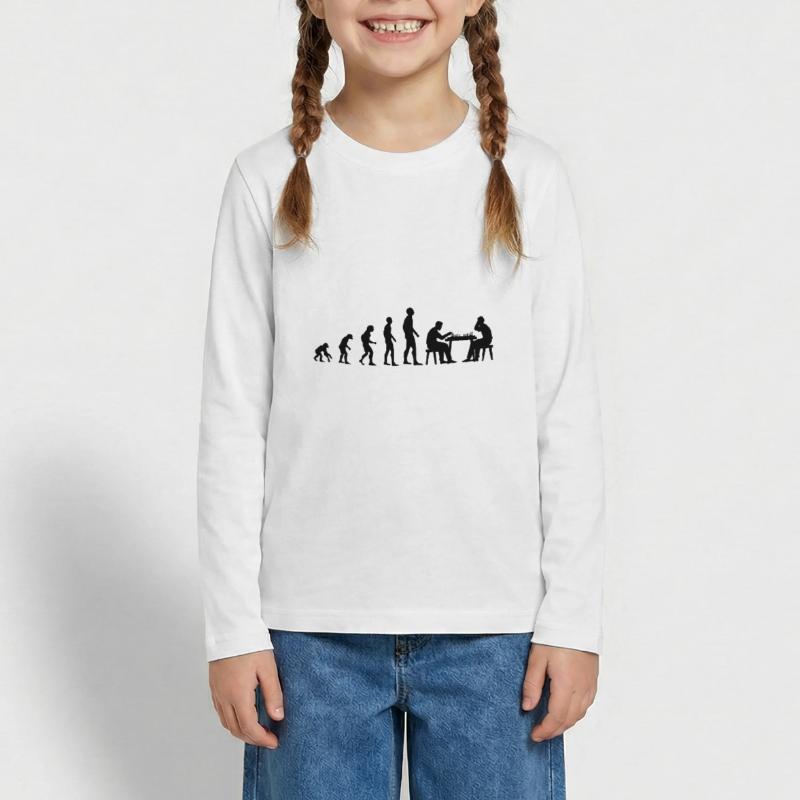 Évolution d’échecs Évolution T-shirt manches longues Premium Ado
