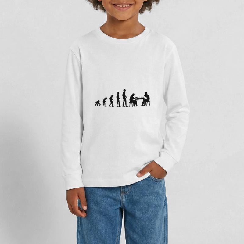 Évolution d’échecs Évolution T-shirt manches longues Premium Ado