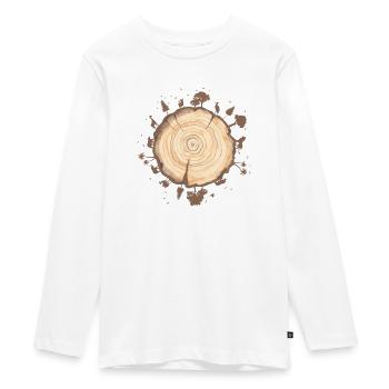 Tag des Planeten Erde und Erde - Teenager Premium Bio Langarmshirt - Weiß - Vorne - AI Model Kid Female (0cm)
