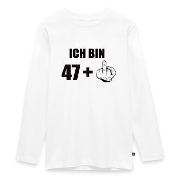 48 Geburtstag - Teenager Premium Bio Langarmshirt - Weiß - Vorne - AI Model Kid Female (0cm)