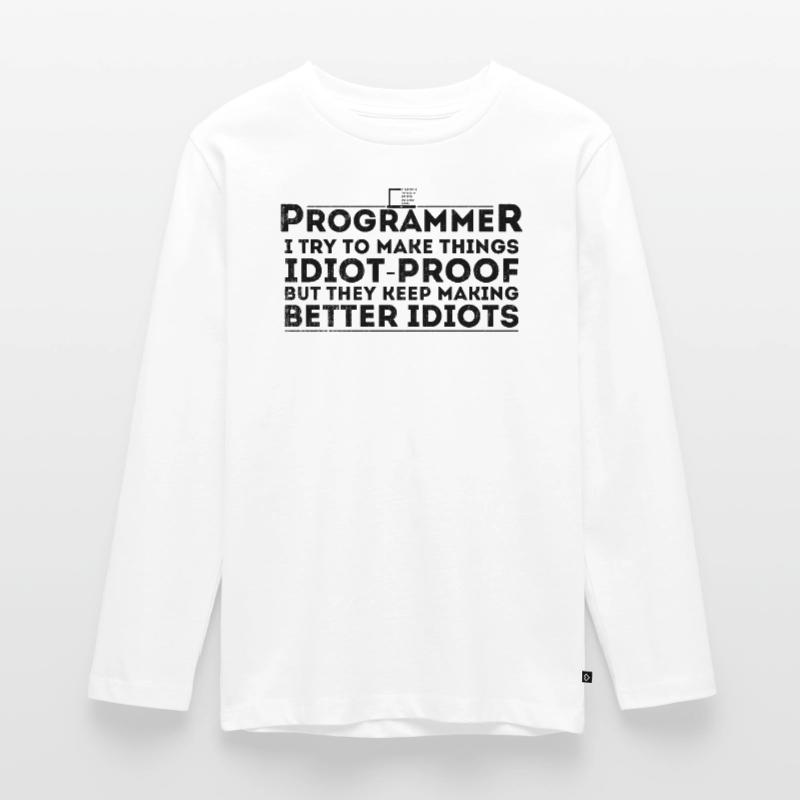 Lustiger Programmierer Humor Computer Coder Programmierung Teenager Premium Bio Langarmshirt