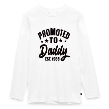 Promoted To Daddy Est 1955 - Teenager Premium Organic Long Sleeve Shirt - white - Front - AI Model Kid Female (0cm)
