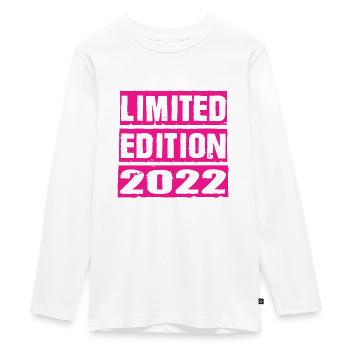 Limited Edition 2022 - Teenager Premium Organic Long Sleeve Shirt - white - Front - AI Model Kid Female (0cm)