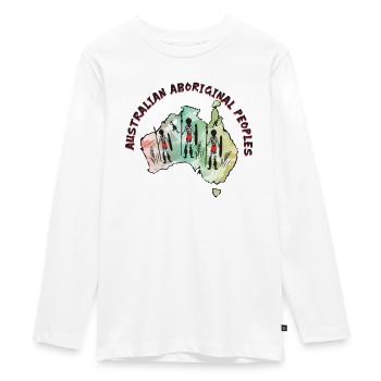 Aboriginal Peoples History - Teenager Premium Bio Langarmshirt - Weiß - Vorne - AI Model Kid Female (0cm)