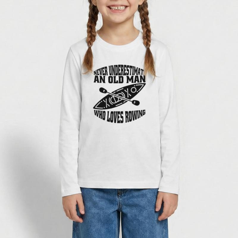 Canottaggio Canottaggio Canottaggio Canottaggio Canottaggio Squadra di canottaggio Maglia a maniche lunghe ecologica premium per ragazzi