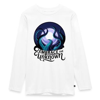 EMBRASSEZ L’INCONNU - T-shirt manches longues Premium Ado - blanc - Devant - AI Model Kid Female (0cm)