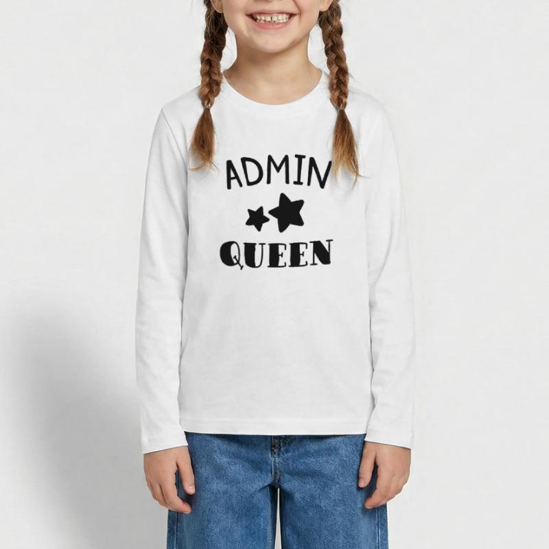 Admin Queen Programmer Gift Teenager Premium Organic Long Sleeve Shirt