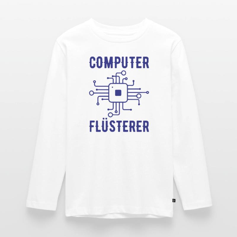 Computer Flüsterer Admin Sysadmin Geschenk Teenager Premium Bio Langarmshirt
