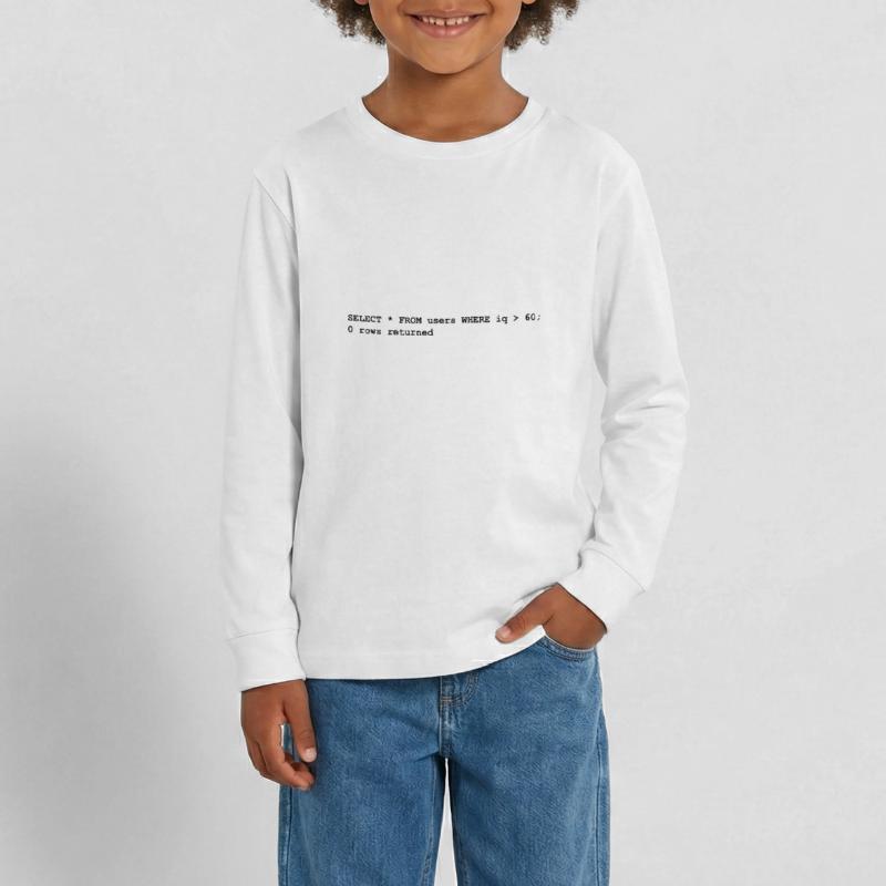 Users iq rows programming gift computer science Teenager Premium Organic Long Sleeve Shirt