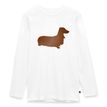Teckels - T-shirt manches longues Premium Ado - blanc - Devant - AI Model Kid Female (0cm)