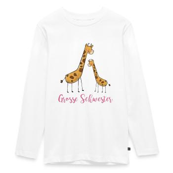 Kinder Große Schwester 2020 Babyparty Mitbringsel - Teenager Premium Bio Langarmshirt - Weiß - Vorne - AI Model Kid Female (0cm)