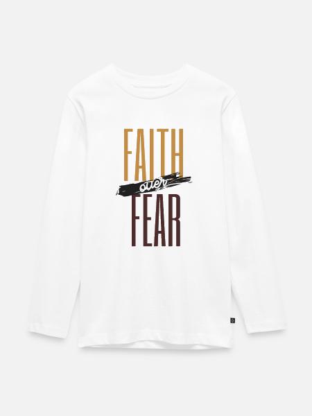 Christliches Geschenk - Christlich - Teenager Premium Bio Langarmshirt - Weiß