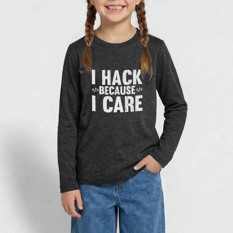 Hacker Hacking Code Computer admin Spruch Geschenk Teenager Premium Bio Langarmshirt