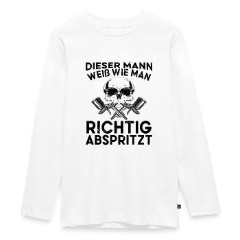 Maler und Lackierer Autolackierer Sprüche - Teenager Premium Bio Langarmshirt - Weiß - Vorne - AI Model Kid Female (0cm)