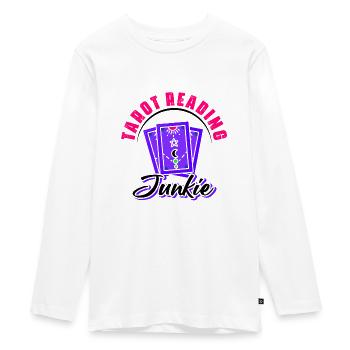 Divination Tarot Reading Junkie Fortune Telling - Teenager Premium Organic Long Sleeve Shirt - white - Front - AI Model Kid Female (0cm)