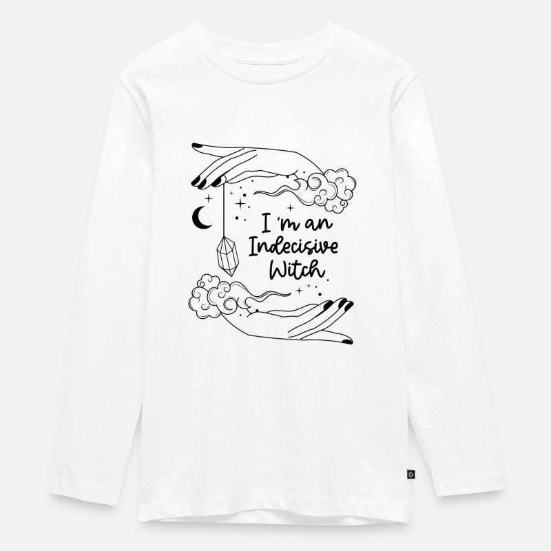 Diseuses de bonne aventure de divination de pendule de sorcière - T-shirt manches longues Premium Ado - blanc