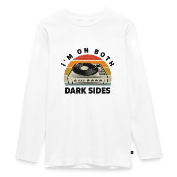 LP Collectors Collection I'm On Both Dark Sides - Teenager Premium Organic Long Sleeve Shirt - white - Front - AI Model Kid Female (0cm)