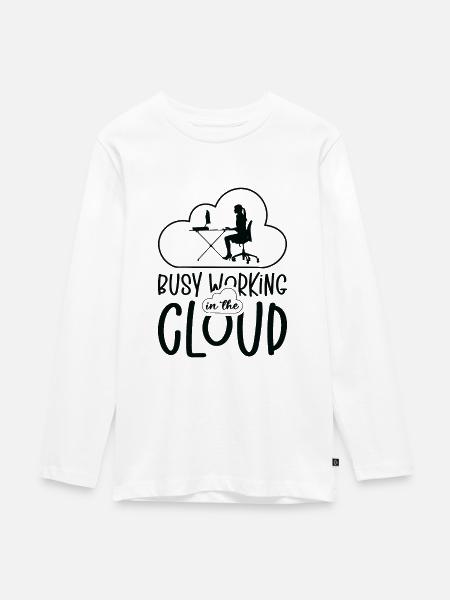 Cloud Computing Programmierer Kodierung - Teenager Premium Bio Langarmshirt - Weiß