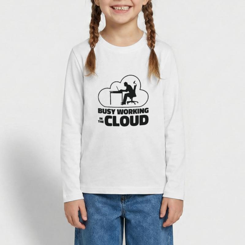Cloud Computing Programmierer Kodierung Teenager Premium Bio Langarmshirt