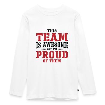 Coworker Medical Team Hospital Workplace Office - Teenager Premium Organic Long Sleeve Shirt - white - Front - AI Model Kid Female (0cm)