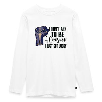 Hoosier Américain U.S. Patriot États-Unis cultivé - T-shirt manches longues Premium Ado - blanc - Devant - AI Model Kid Female (0cm)