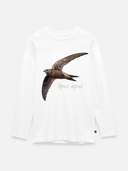 Mauersegeler im Flug - Teenager Premium Bio Langarmshirt -