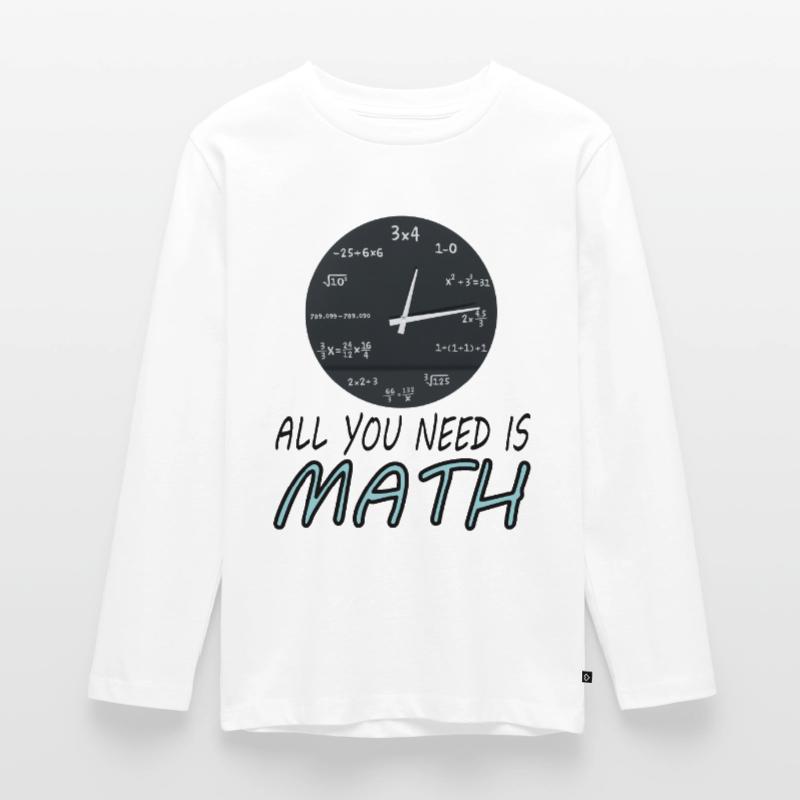Study Math Student Math Study Gift Teenager Premium Organic Long Sleeve Shirt