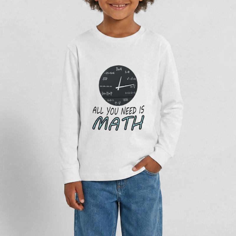 Study Math Student Math Study Gift Teenager Premium Organic Long Sleeve Shirt