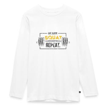 fitness - T-shirt manches longues Premium Ado - blanc - Devant - AI Model Kid Female (0cm)