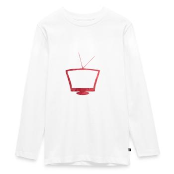 Red TV - T-shirt manches longues Premium Ado - blanc - Devant - AI Model Kid Female (0cm)