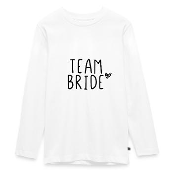 Mariée d'équipe - T-shirt manches longues Premium Ado - blanc - Devant - AI Model Kid Female (0cm)