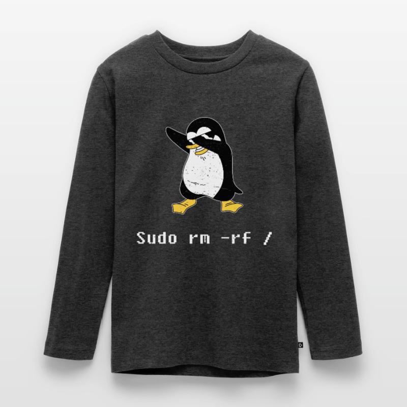 Sudo rm RF Admin Sysadmin Java Linux Geschenk Teenager Premium Bio Langarmshirt