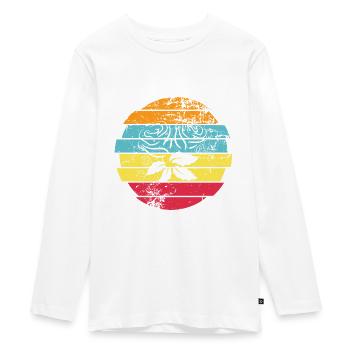 Rose - T-shirt manches longues Premium Ado - blanc - Devant - AI Model Kid Female (0cm)