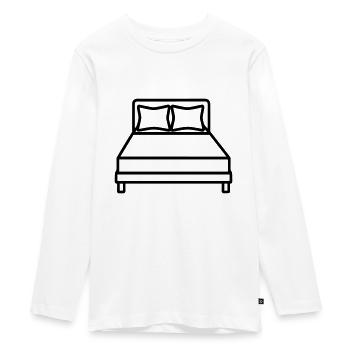lit - T-shirt manches longues Premium Ado - blanc - Devant - AI Model Kid Female (0cm)
