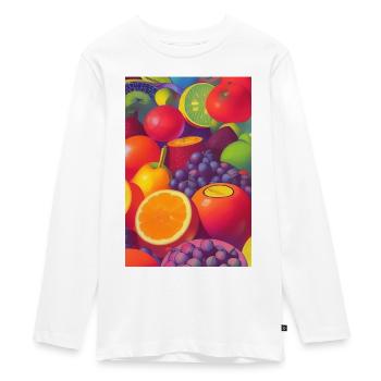 Fruit - T-shirt manches longues Premium Ado - blanc - Devant - AI Model Kid Female (0cm)