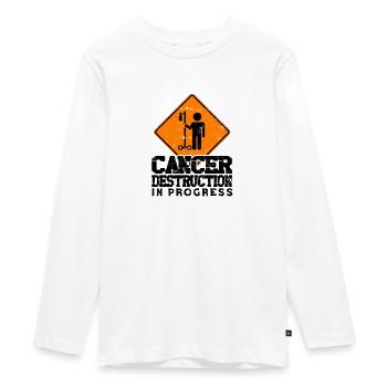 Cancer destruction in progress - Hospital - Teenager Premium Organic Long Sleeve Shirt - white - Front - AI Model Kid Female (0cm)
