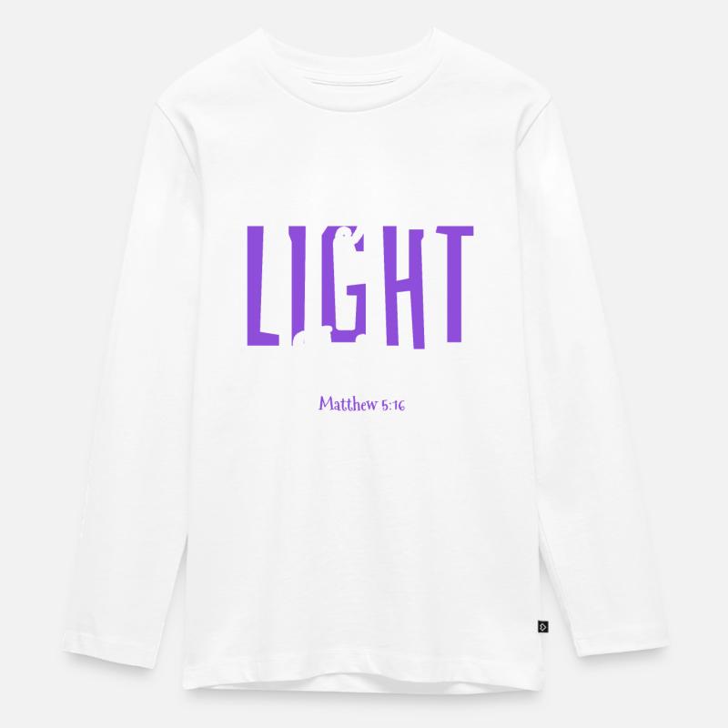 Conception de versets bibliques de l’ fidèle de l’équipe de Jésus - T-shirt manches longues Premium Ado - blanc