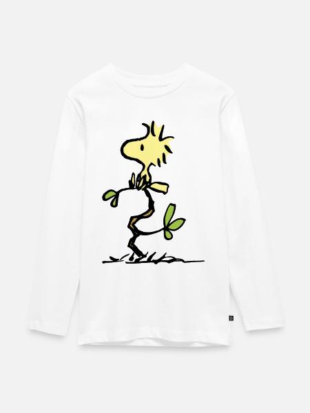 Peanuts Woodstock - Teenager Premium Bio Langarmshirt - Weiß