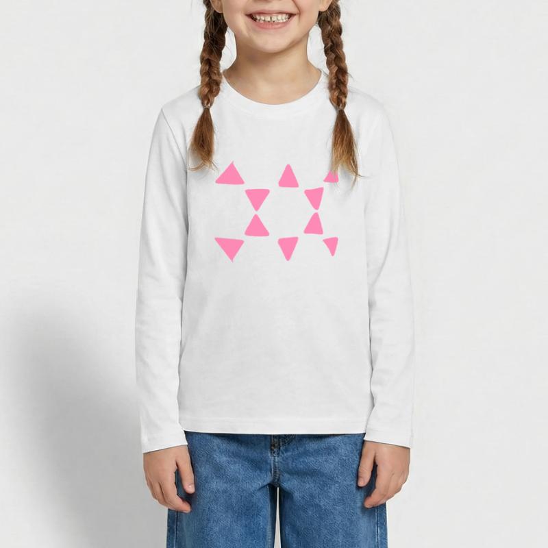 Triangular Pattern Triangular Shapes Teenager Premium Organic Long Sleeve Shirt