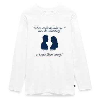 The Vampire Diaries / Caroline & Stefan - Teenager Premium Organic Long Sleeve Shirt - white - Front - AI Model Kid Female (0cm)
