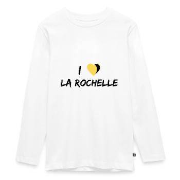 I Love La Rochelle - T-shirt manches longues Premium Ado - blanc - Devant - AI Model Kid Female (0cm)