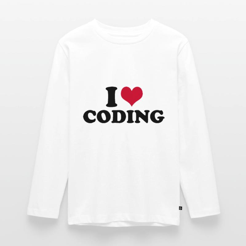 I Love Coding Software Entwickler Informatiker Teenager Premium Bio Langarmshirt