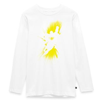Superman Shadow - Teenager Premium Organic Long Sleeve Shirt - white - Front - AI Model Kid Female (0cm)