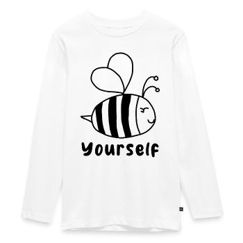 Soyez vous-même - T-shirt manches longues Premium Ado - blanc - Devant - AI Model Kid Female (0cm)