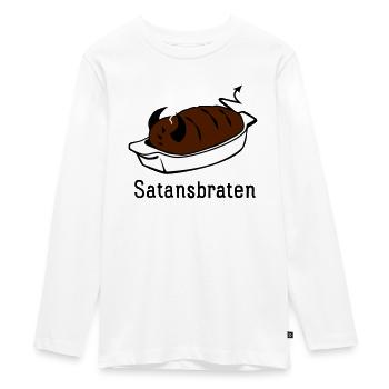 Satansbraten - Teenager Premium Bio Langarmshirt - Weiß - Vorne - AI Model Kid Female (0cm)