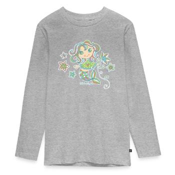 Petite Sirène - T-shirt manches longues Premium Ado - gris chiné - Devant