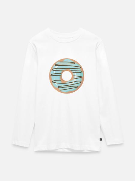 Donut Rettungsring ws - Teenager Premium Bio Langarmshirt - 
