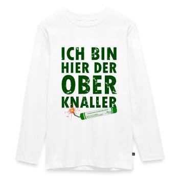 Feuerwerk Pyro Oberknaller - Teenager Premium Bio Langarmshirt - Weiß - Vorne - AI Model Kid Female (0cm)