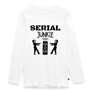 Série Junkie - T-shirt manches longues Premium Ado - blanc - Devant - AI Model Kid Female (0cm)